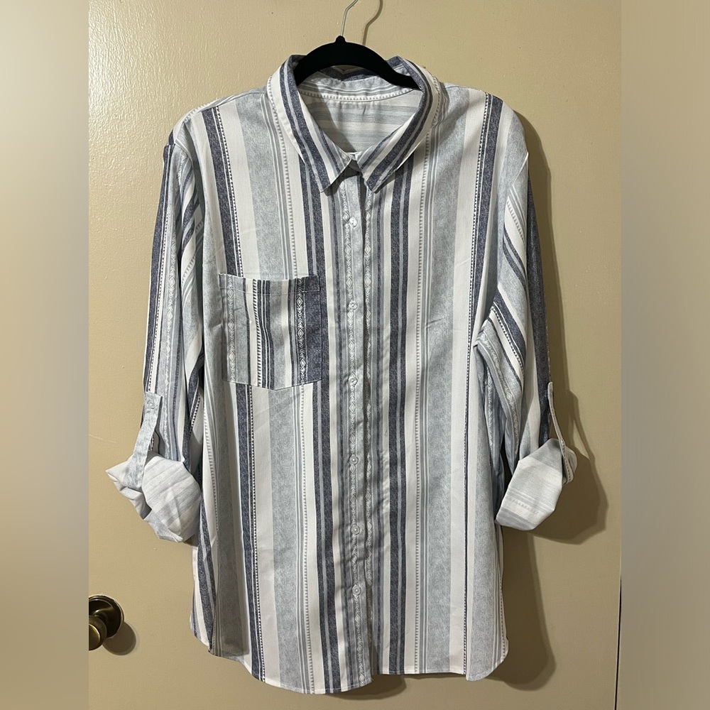Stripe Button Up Shirt